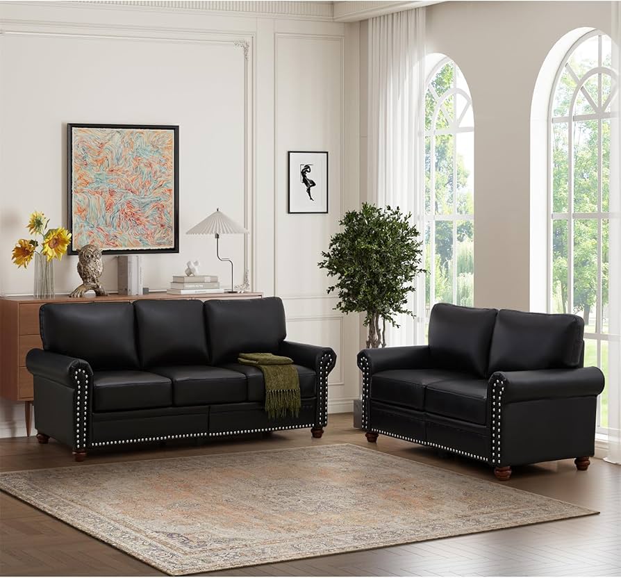 An application scenario or product detail of deals on faux leather loveseats - Image 18