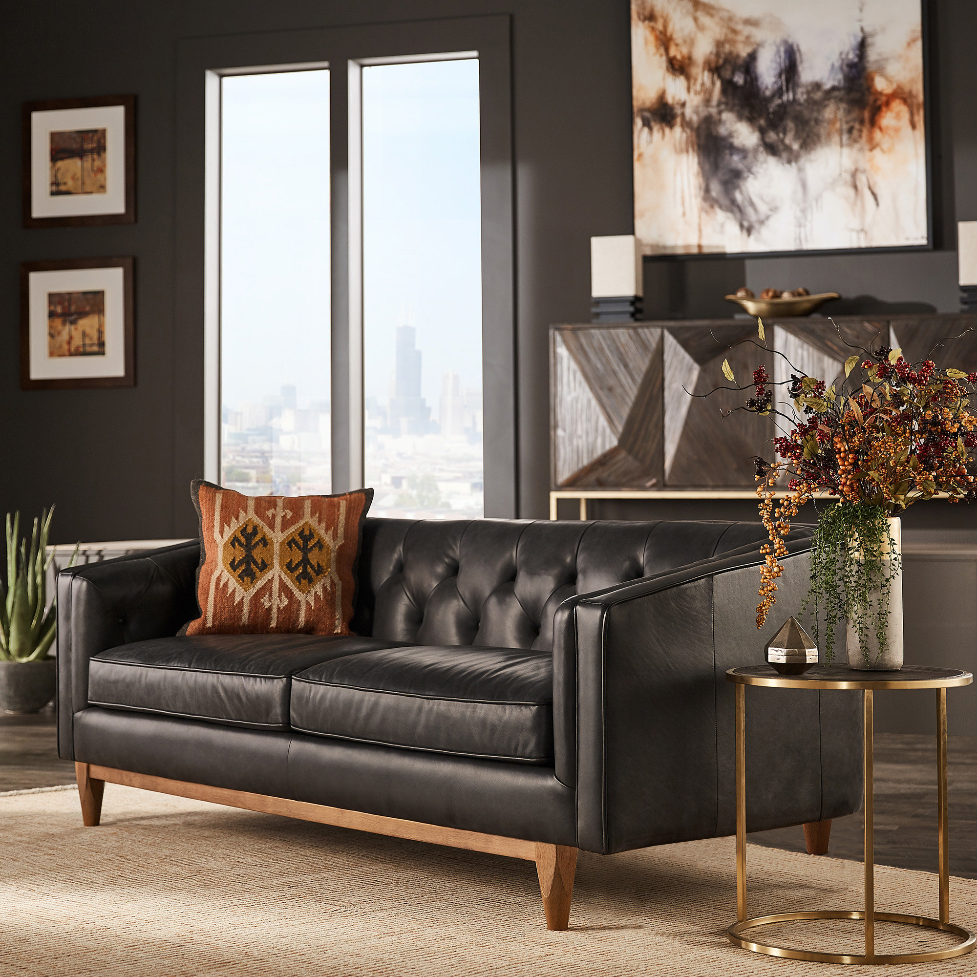 An application scenario or product detail of deals on leather loveseats - Image 13