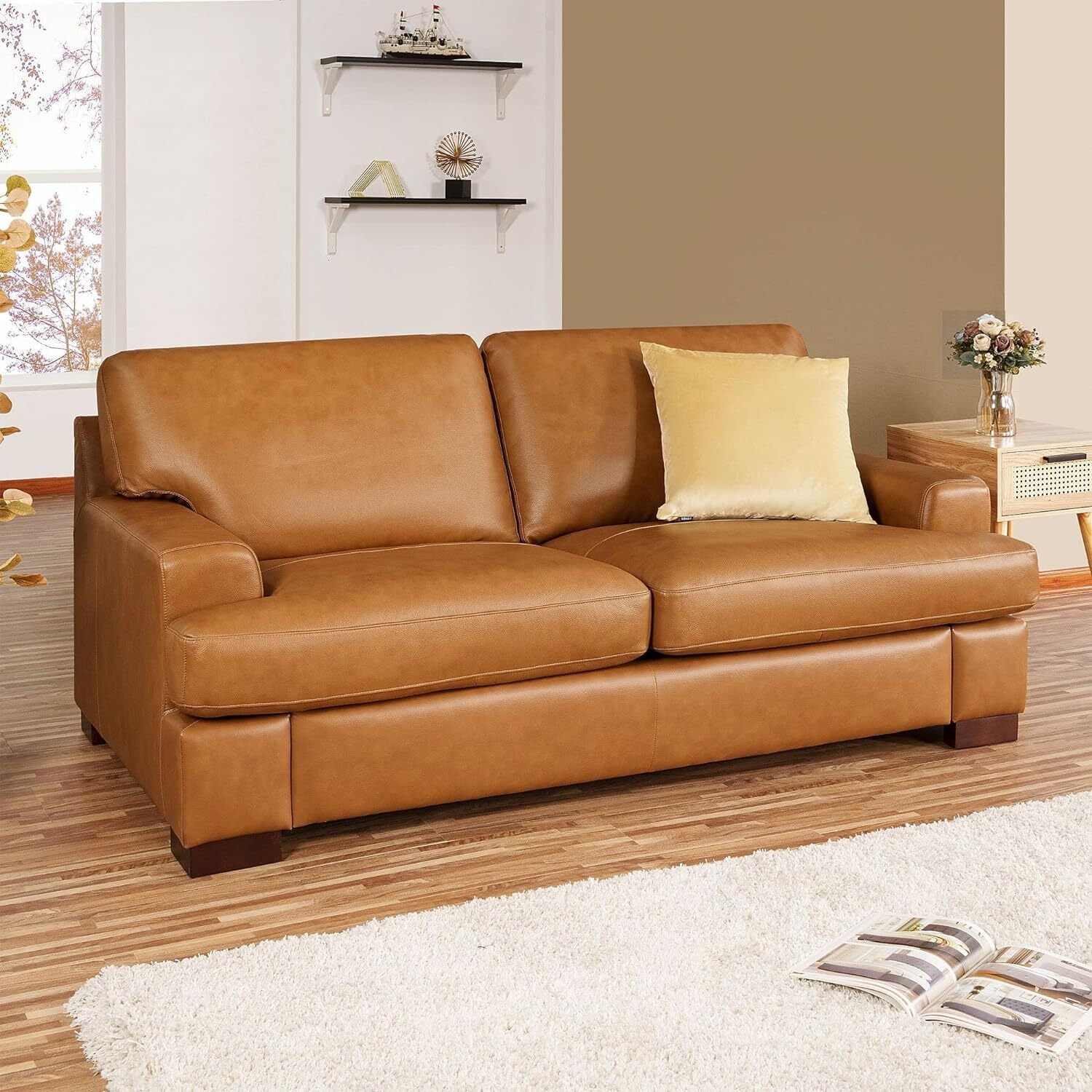 Featured image for the deals on leather loveseats guide