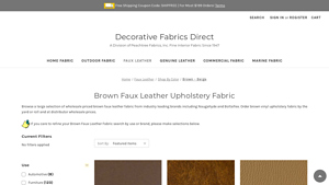Faux Leather - Upholstery Vinyl