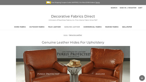 Decorative Fabrics Direct - Genuine Leather Hides