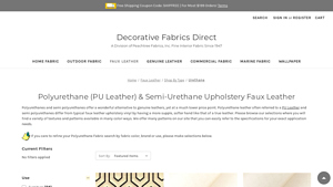 Decorative Fabrics Direct - Polyurethane Leather
