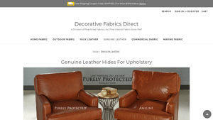 Decorative Fabrics Direct - Genuine Leather Hides