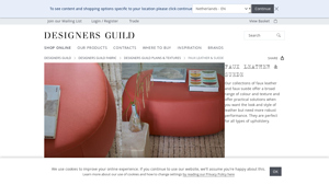 Designers Guild - Faux Leather & Suede Collections