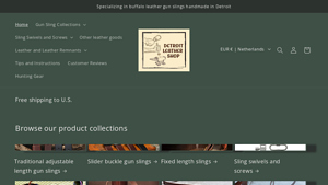 Detroit Leather Shop - Handmade Leather Gun Slings