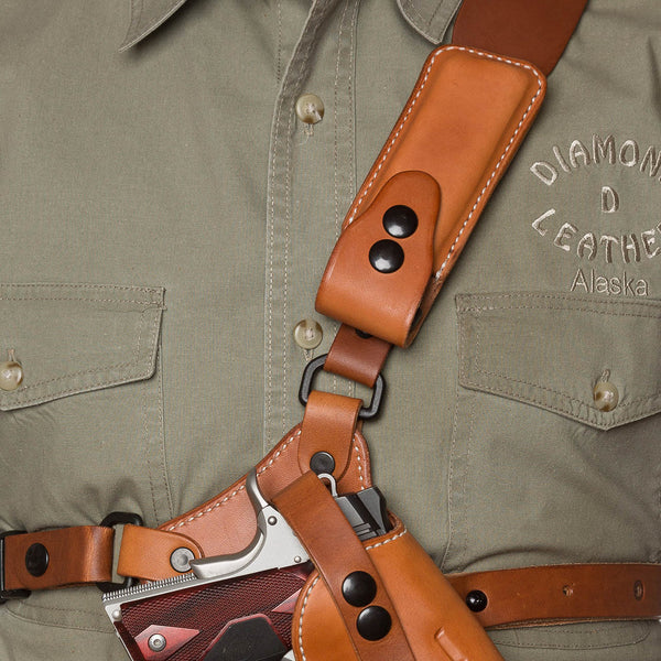 An application scenario or product detail of diamond d custom leather chest holster - Image 8