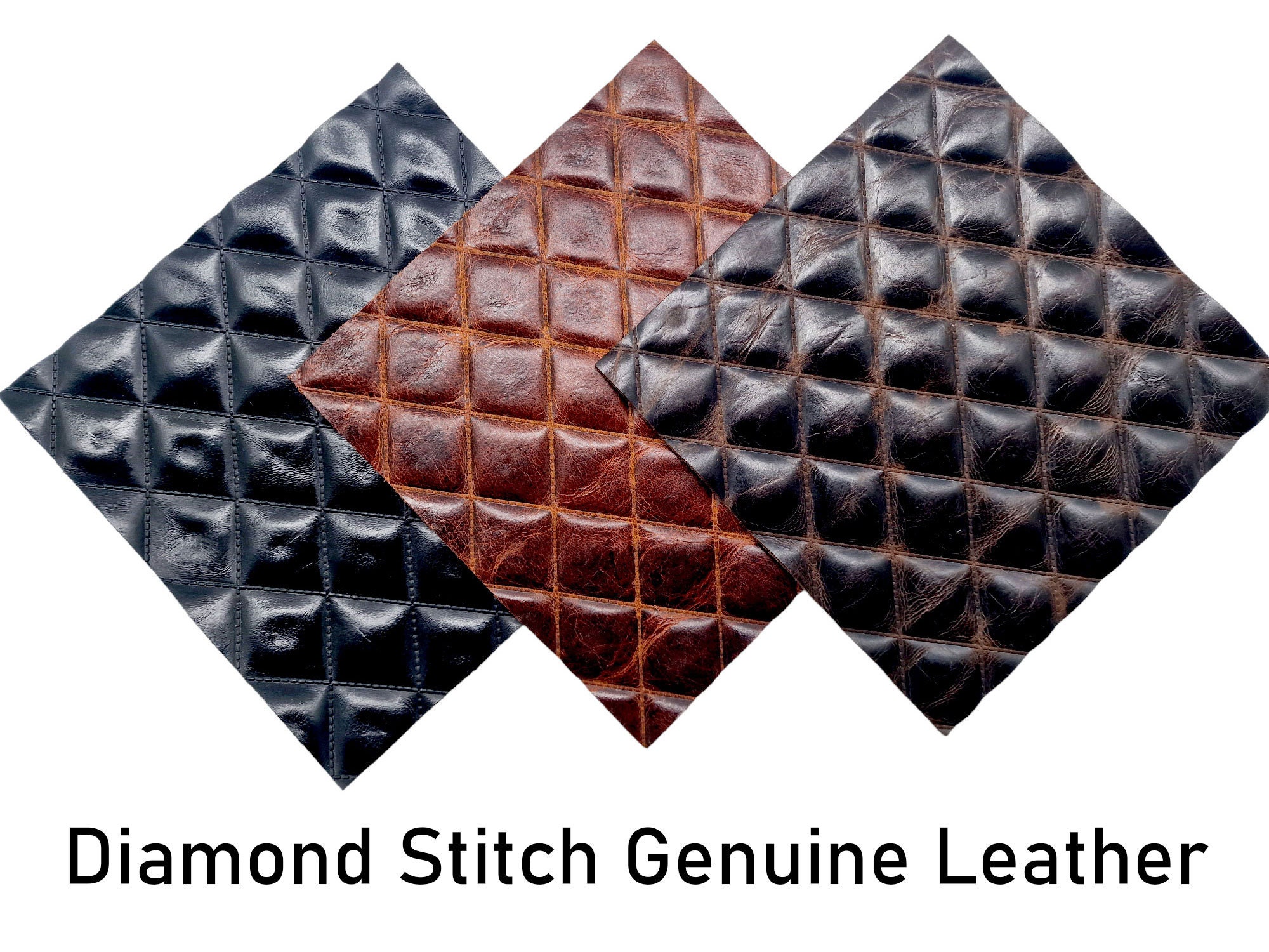 An application scenario or product detail of diamond stitch leather fabric roll - Image 8