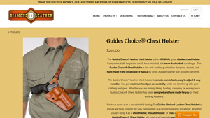 Diamond D Custom Leather - Guides Choice™ Leather Chest Holster