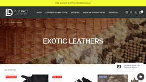 District Leathers - Glazed Black Alligator