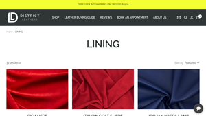 District Leathers - LINING Collection