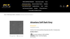 DLT Corporation - Alcantara Soft Dark Grey