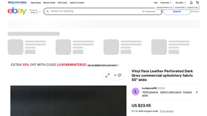 Luvfab - Vinyl Faux Leather Upholstery Fabric