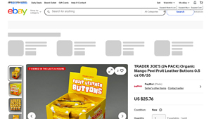 TRADER JOE'S - Organic Mango Peel Fruit Leather Buttons