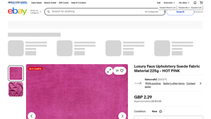 Luxury Faux Upholstery - Hot Pink Fabric