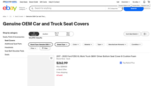 Genuine OEM Seat Covers - Black and Gray Options