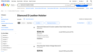 Diamond D - Leather Holster