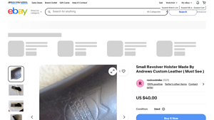 Andrews Custom Leather - Small Revolver Holster