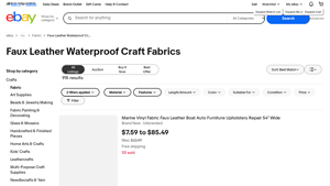 eBay - Faux Leather Craft Fabrics
