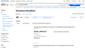 Alcantara - Headliner Fabric