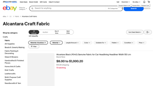 Alcantara Craft Fabric - 1.4×1.6m, New, $179.99