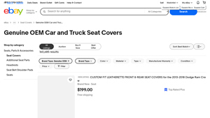 OEM Car and Truck Seat Covers - Black and Gray