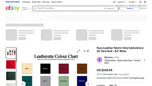 Faux Leather - Upholstery Fabric Roll