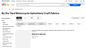 eBay - Motorcycle Upholstery Fabrics