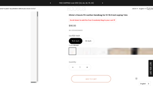 Ecosusi - Olivia's Classic PU Leather Laptop Tote