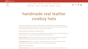 ECUALAMA - Handmade Leather Cowboy Hats