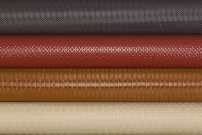 An application scenario or product detail of embossed leather fabric - Image 4