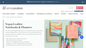 Erin Condren - Customizable Vegan Leather Planners & Notebooks