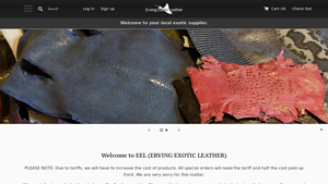 Erving Exotic Leather - Unpolished Stingray Leather