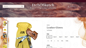 Etchosketch - Personalized Leather Gloves