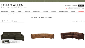 Ethan Allen - Leather Sectionals