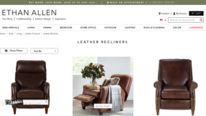 Ethan Allen - Leather Recliners