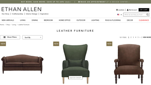 Ethan Allen - Leather Furniture Collection