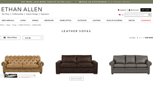 Ethan Allen - Leather Furniture