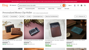 Etsy - Personalized Money Clip Wallets