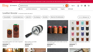 Etsy - Leather Koozies