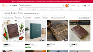 Etsy - Personalized Recipe Book