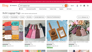 Etsy - Personalized Leather Luggage Tags