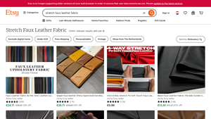Etsy - Lighter Stretch Faux Leather Fabric
