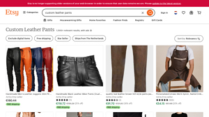 Etsy - Custom Leather Pants