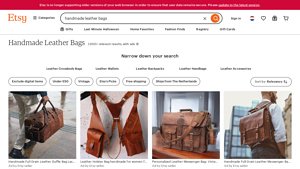 Etsy - Handmade Leather Bags