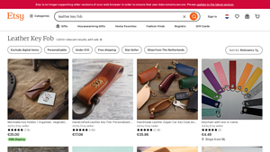 Etsy - Leather Key Fobs