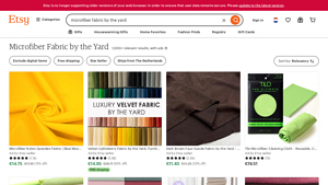 Etsy - Microfiber Fabric by the Yard