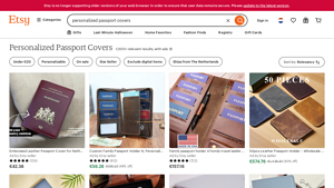 Etsy - Personalized Passport Covers