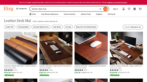 Etsy - Leather Desk Mats