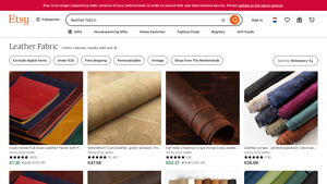 Etsy - Leather Fabric Selection