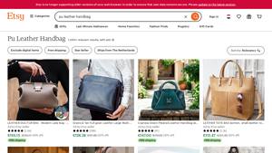 Etsy - PU Leather Handbags